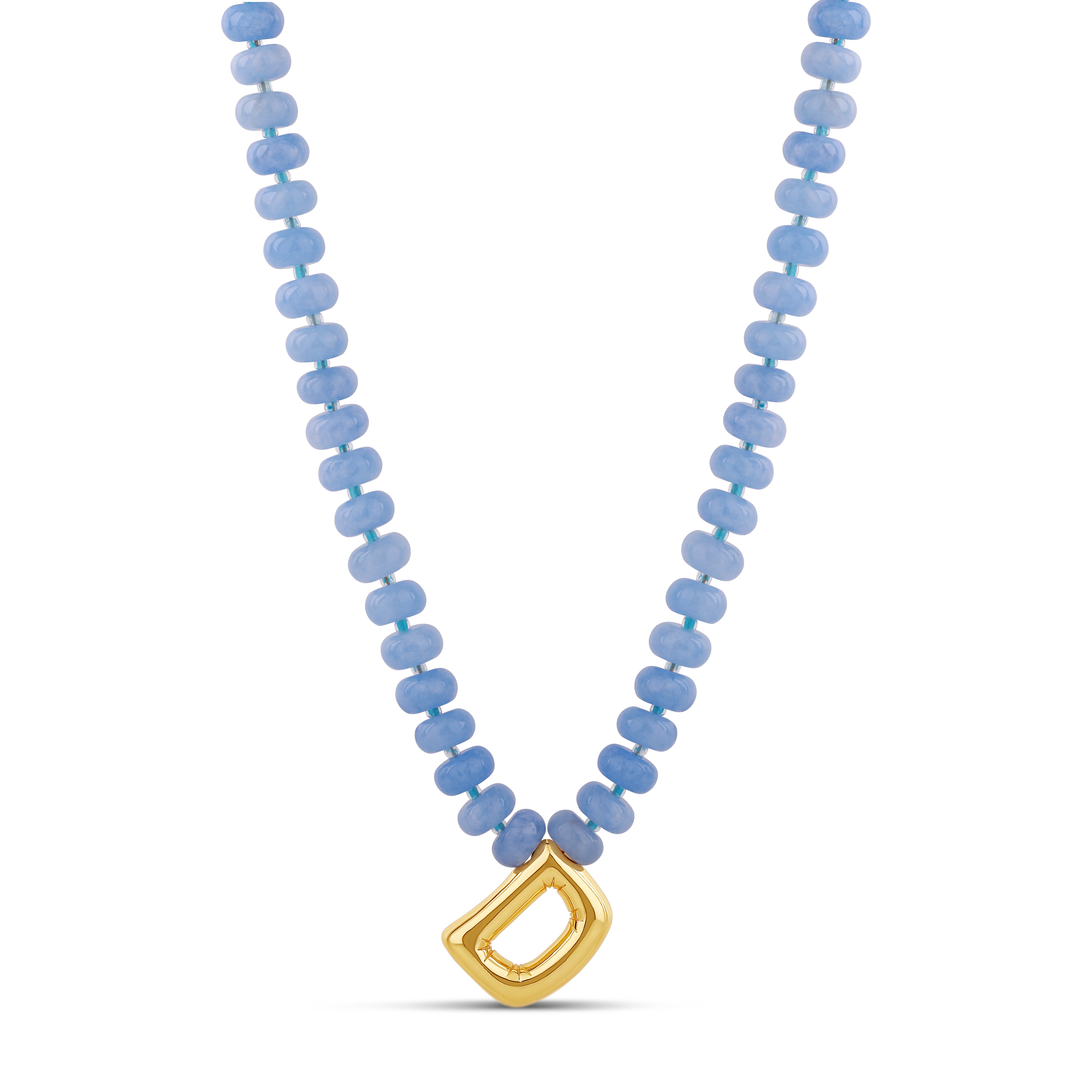 Bubble Initial Beaded Necklace