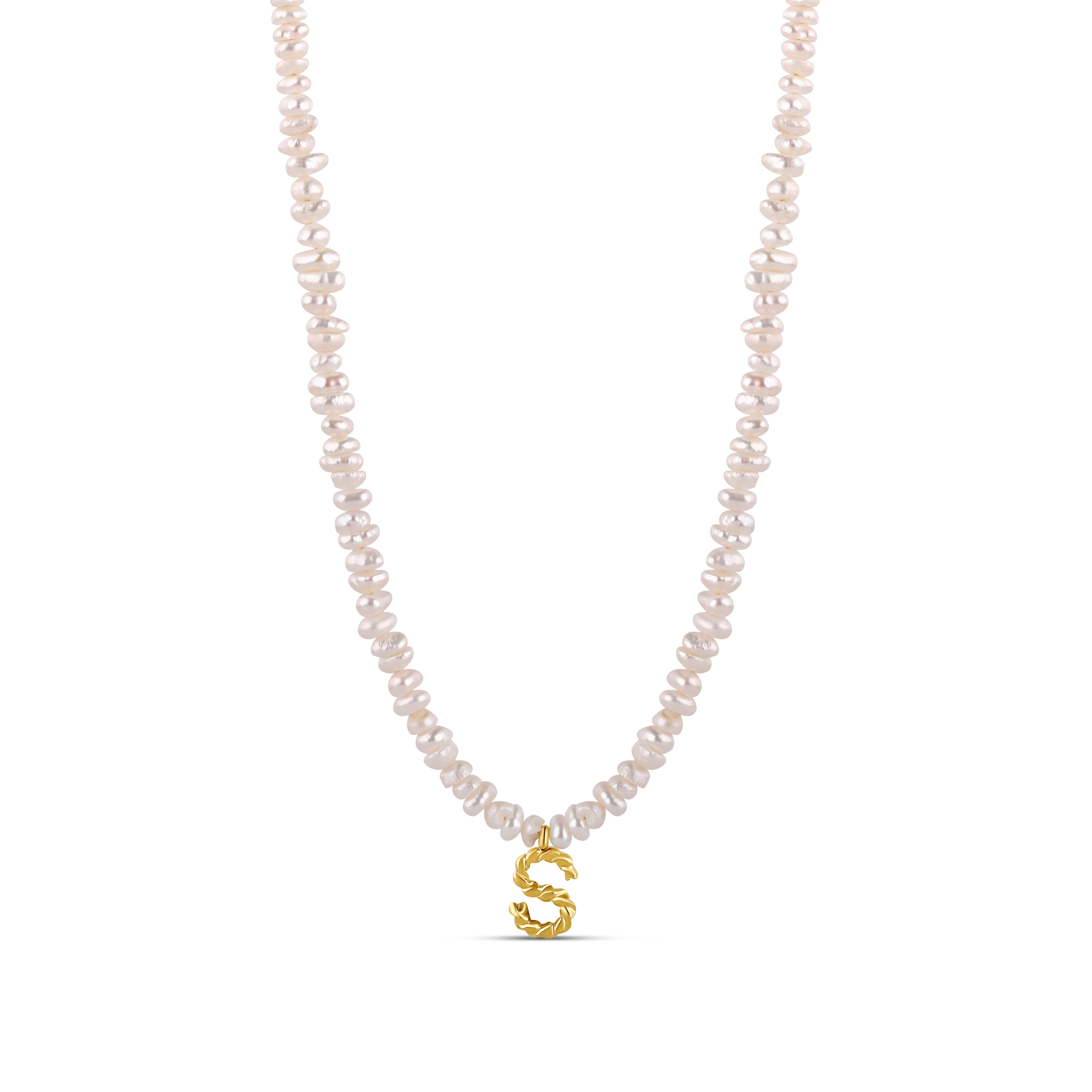 The Initial Pearl Necklace