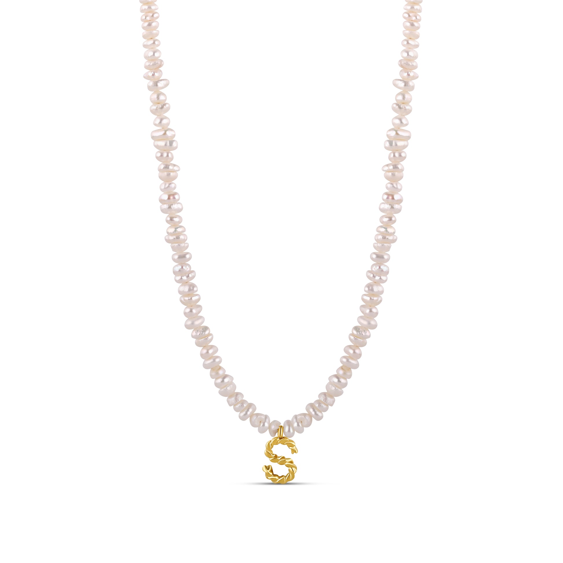 The Initial Pearl Necklace