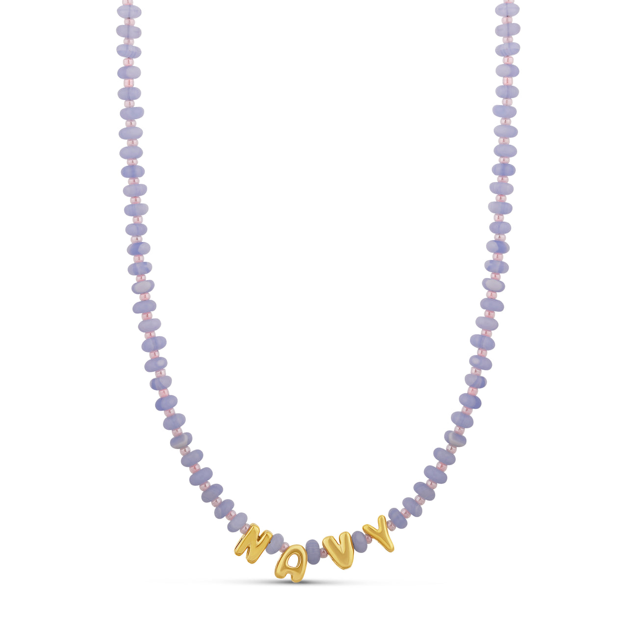 Custom Name Beaded Necklace - Personalized Letter Necklace (6 Colors)