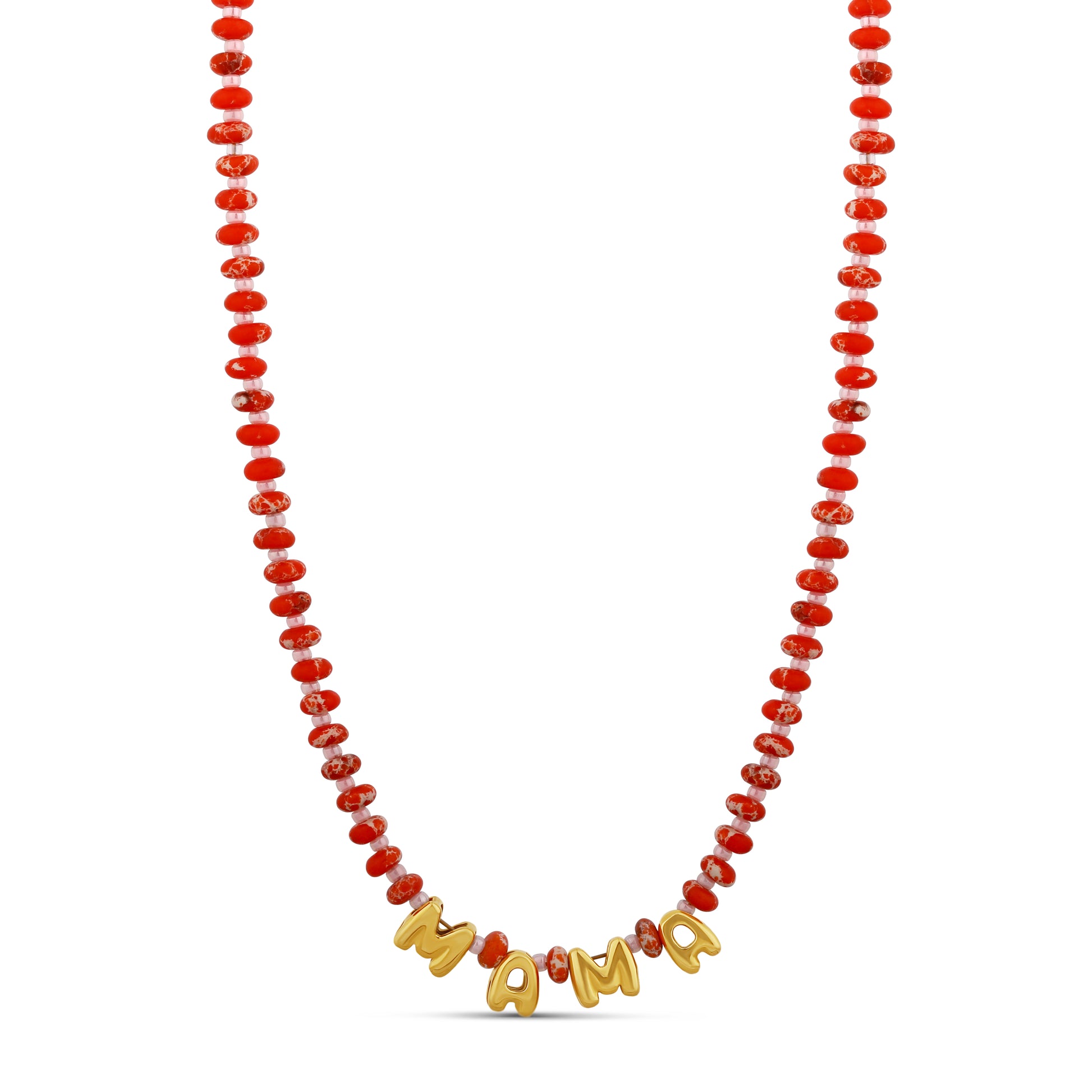 Custom Name Beaded Necklace - Personalized Letter Necklace (6 Colors)