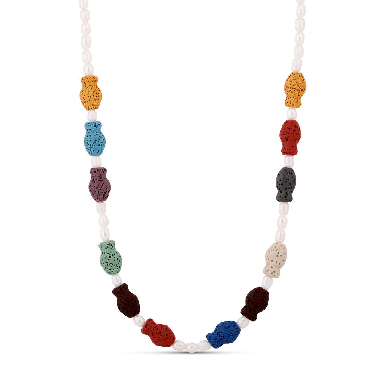 Lava Fish & Pearl Choker