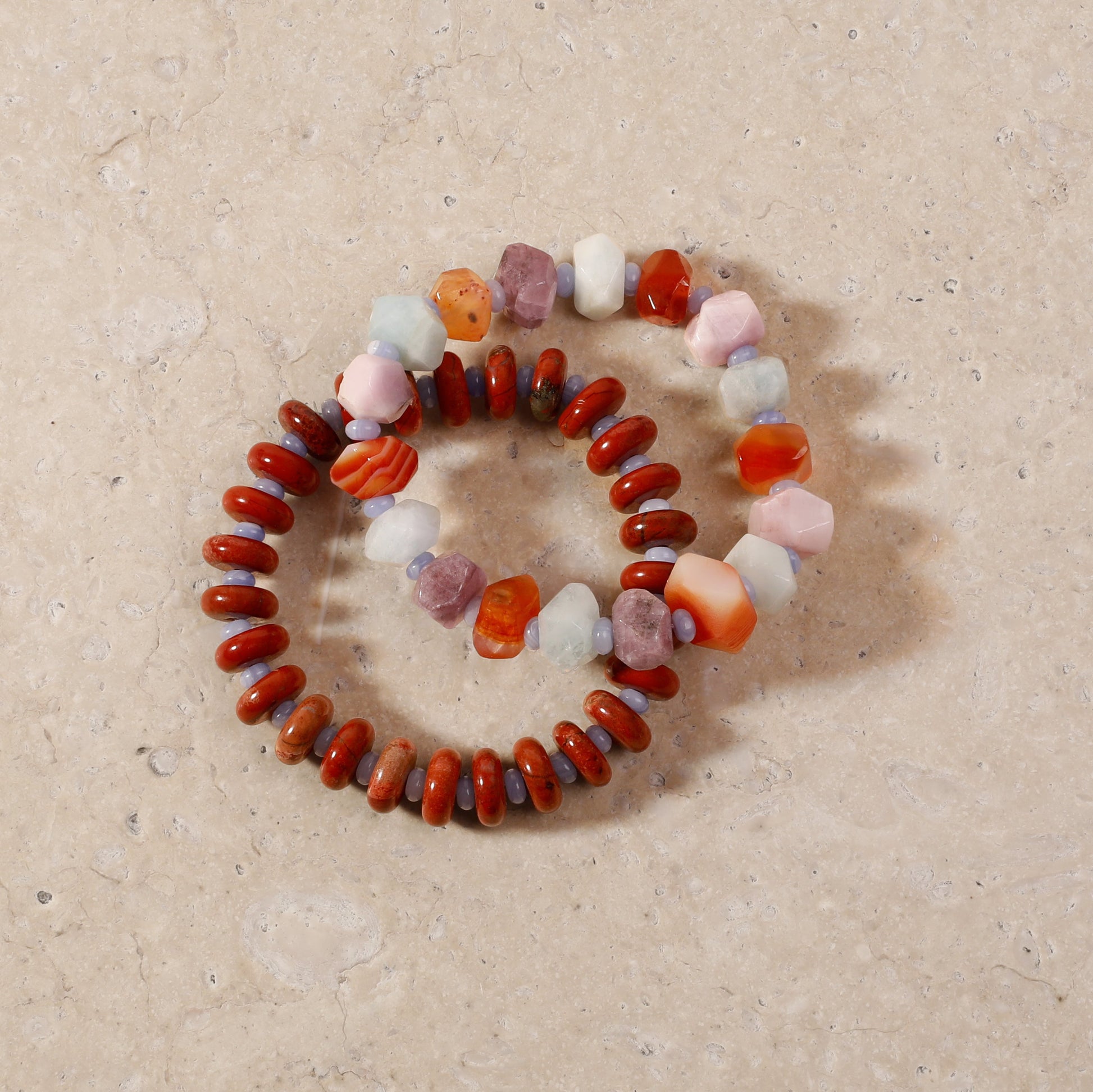 Gemstone Stretch Bracelet Set