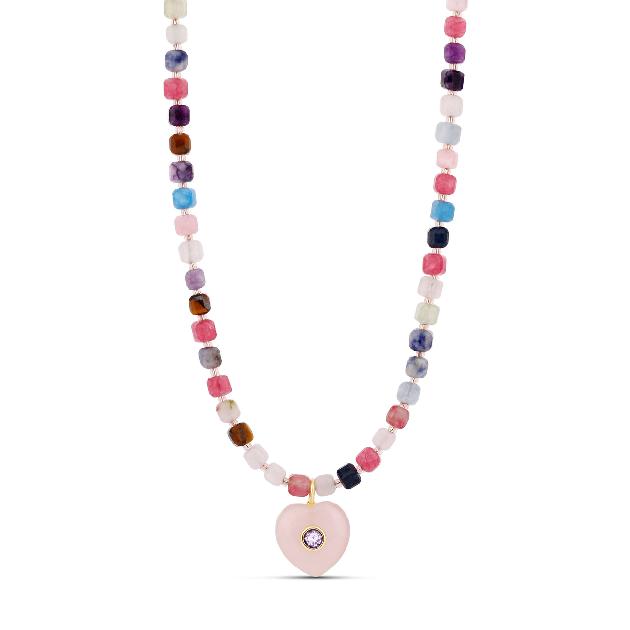 Cubic Heart Necklace