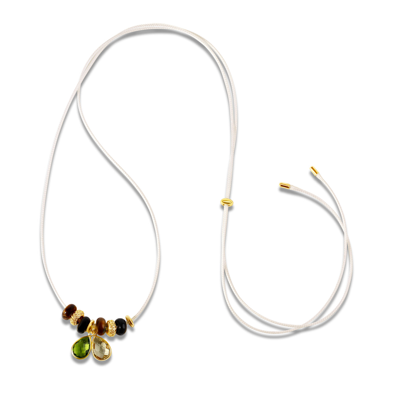 Adjustable Birthstone Rope Necklace