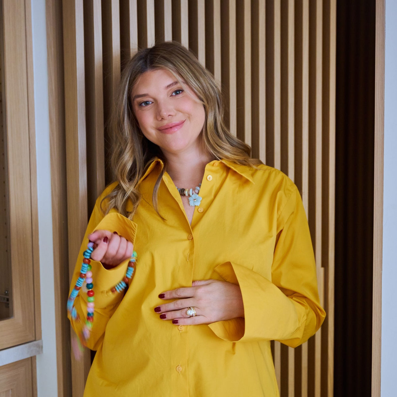 Light Blue Hibiscus Necklace