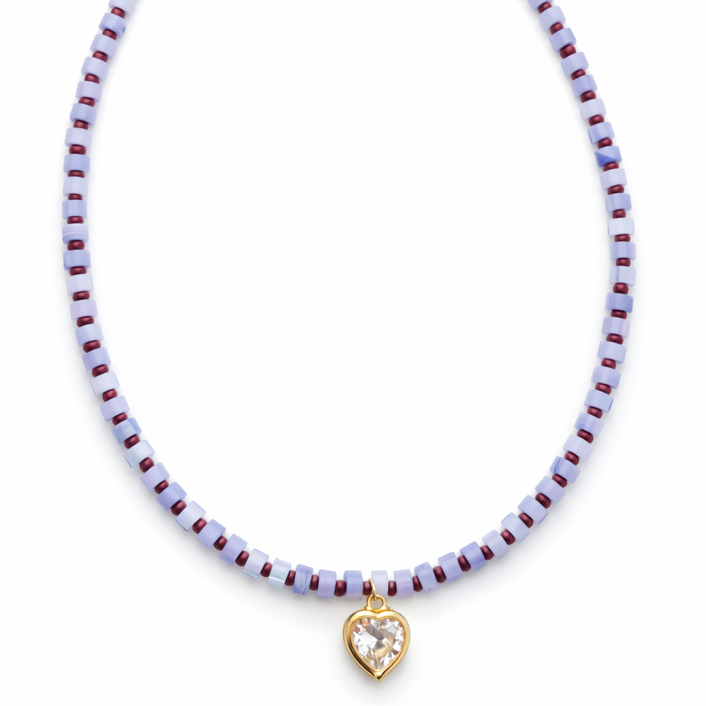 Purple Heart Necklace