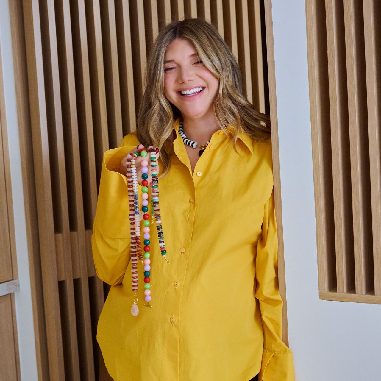 Black and White Heart Necklace