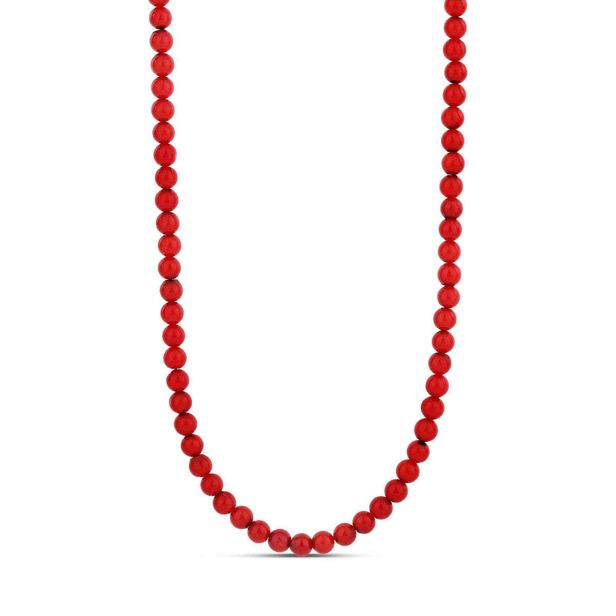 6mm Coral Beaded Necklace - Hannah B by Hannah Bender