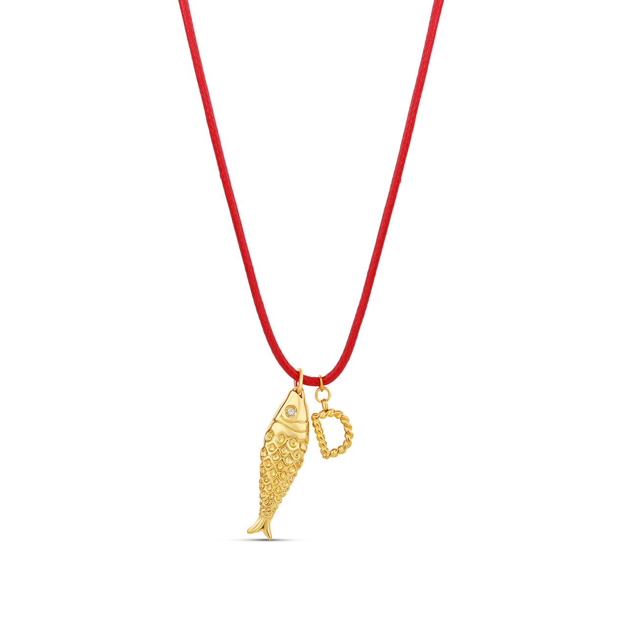 Coastal Catch Initial Necklace