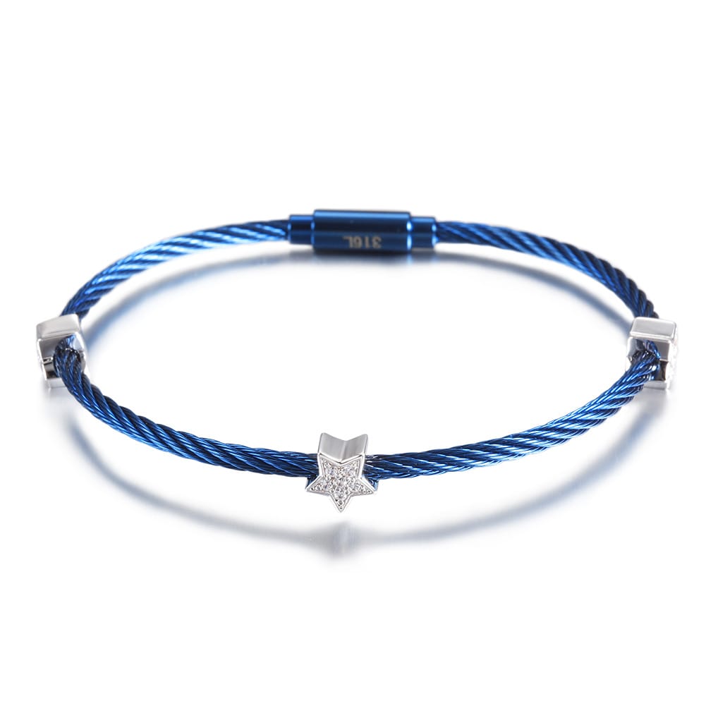 The Blue Star Cable Bracelet