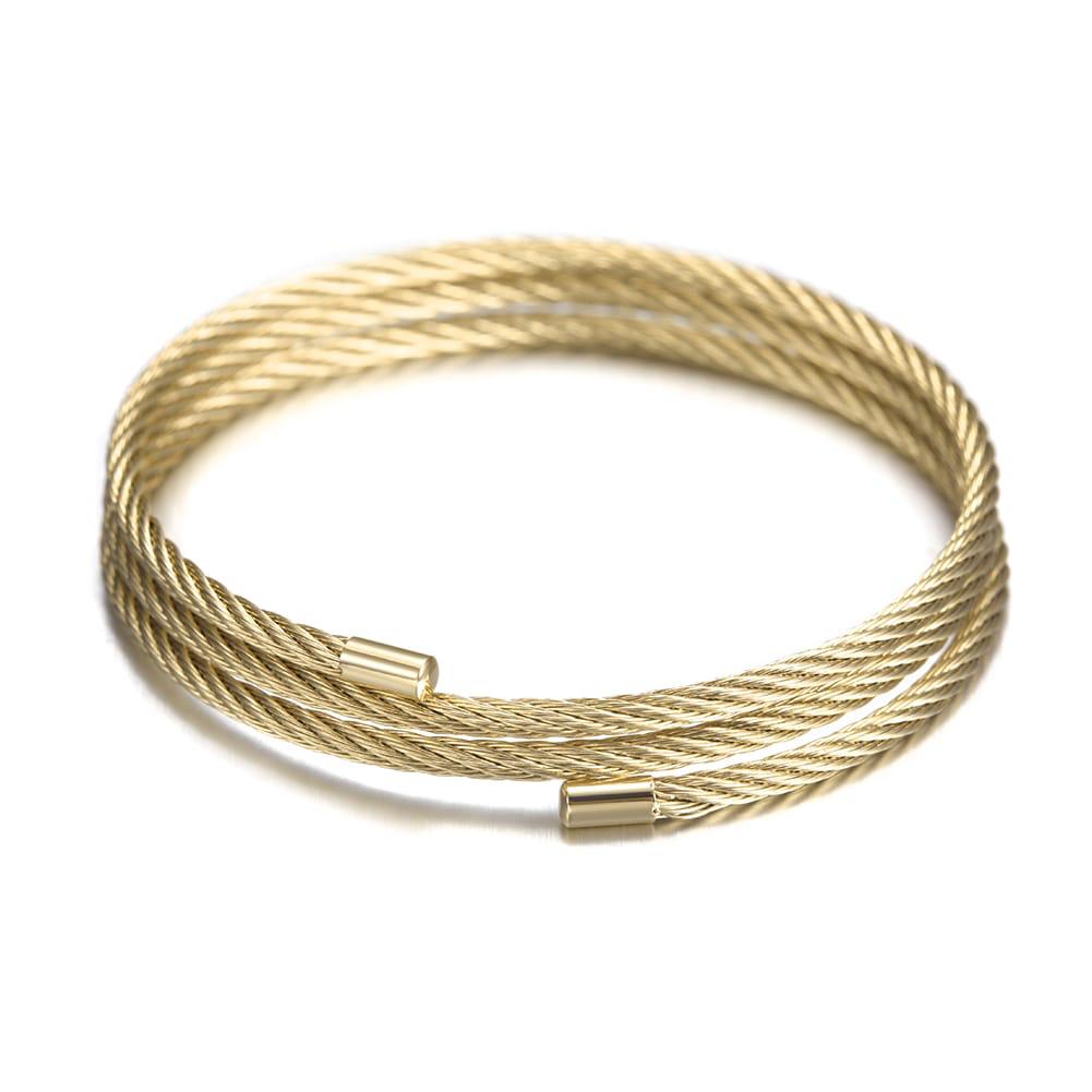 The Wrap Around Gold Cable Bracelet