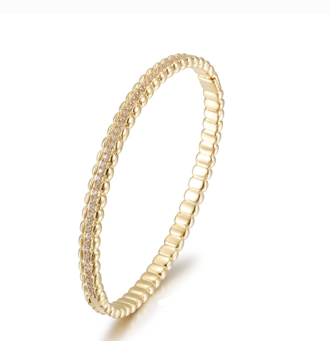 Textured Bling Bangle