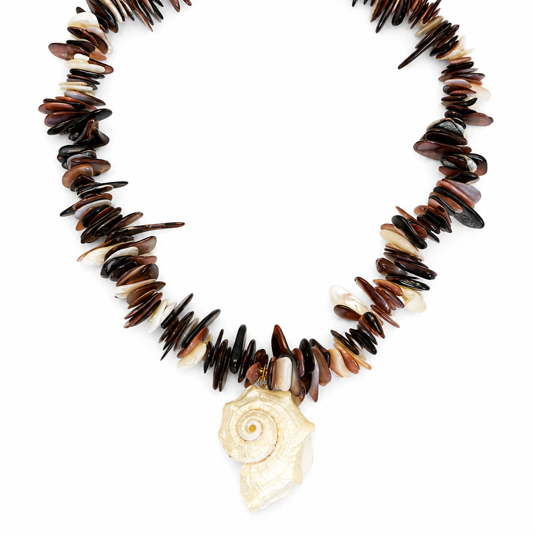 Mocha Tide Shell Necklace