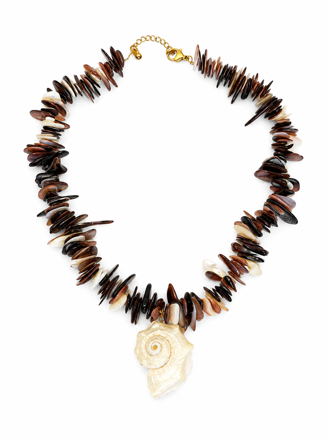 Mocha Tide Shell Necklace