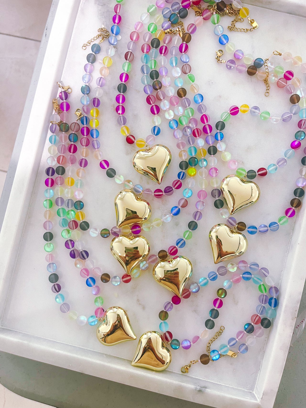 The Beaded Heart Necklace