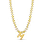 Bubble Initial Beaded Necklace - Hannah B by Hannah Bender