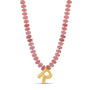Bubble Initial Beaded Necklace - Hannah B by Hannah Bender