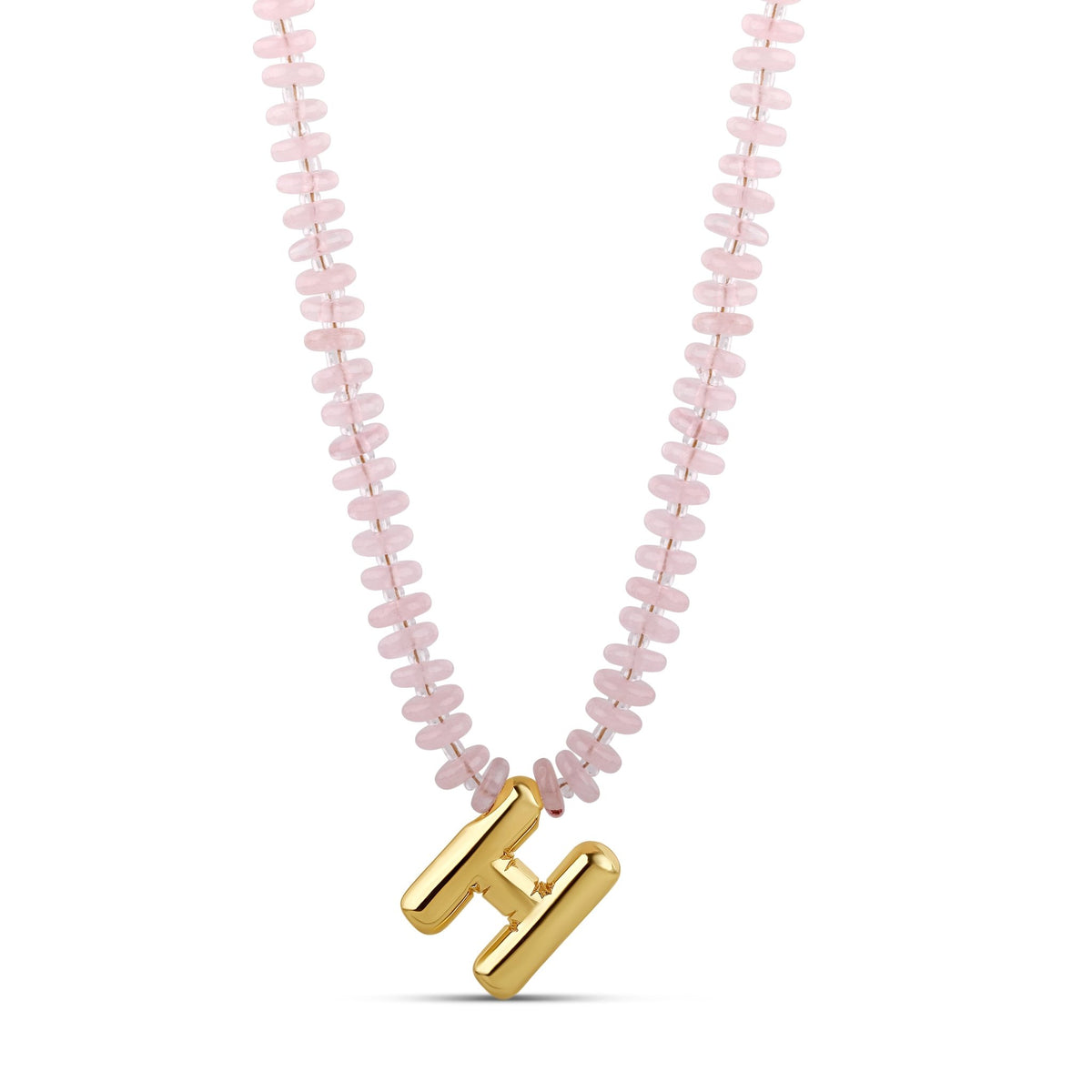 Bubble Initial Beaded Necklace - Hannah B by Hannah Bender