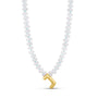 Bubble Initial Beaded Necklace - Hannah B by Hannah Bender