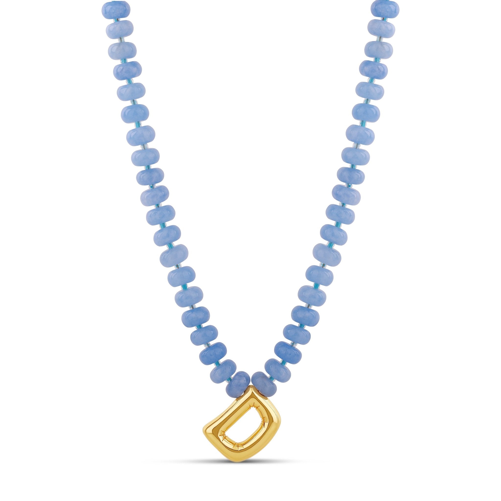 Bubble Initial Beaded Necklace - Hannah B by Hannah Bender
