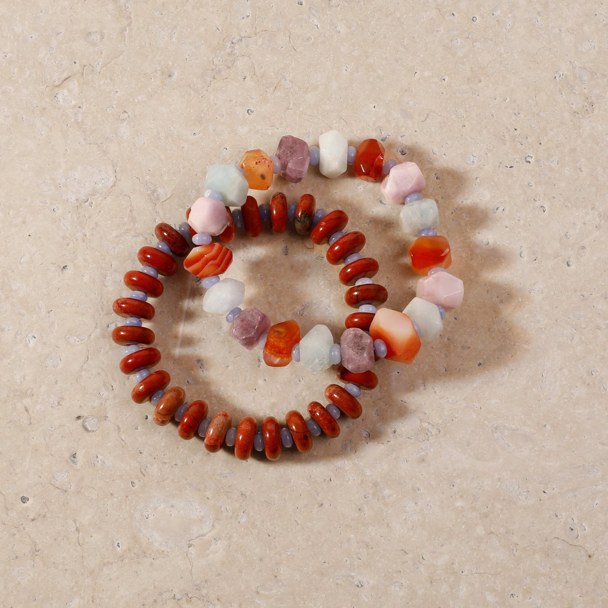 Gemstone Stretch Bracelet Set - Hannah B by Hannah Bender