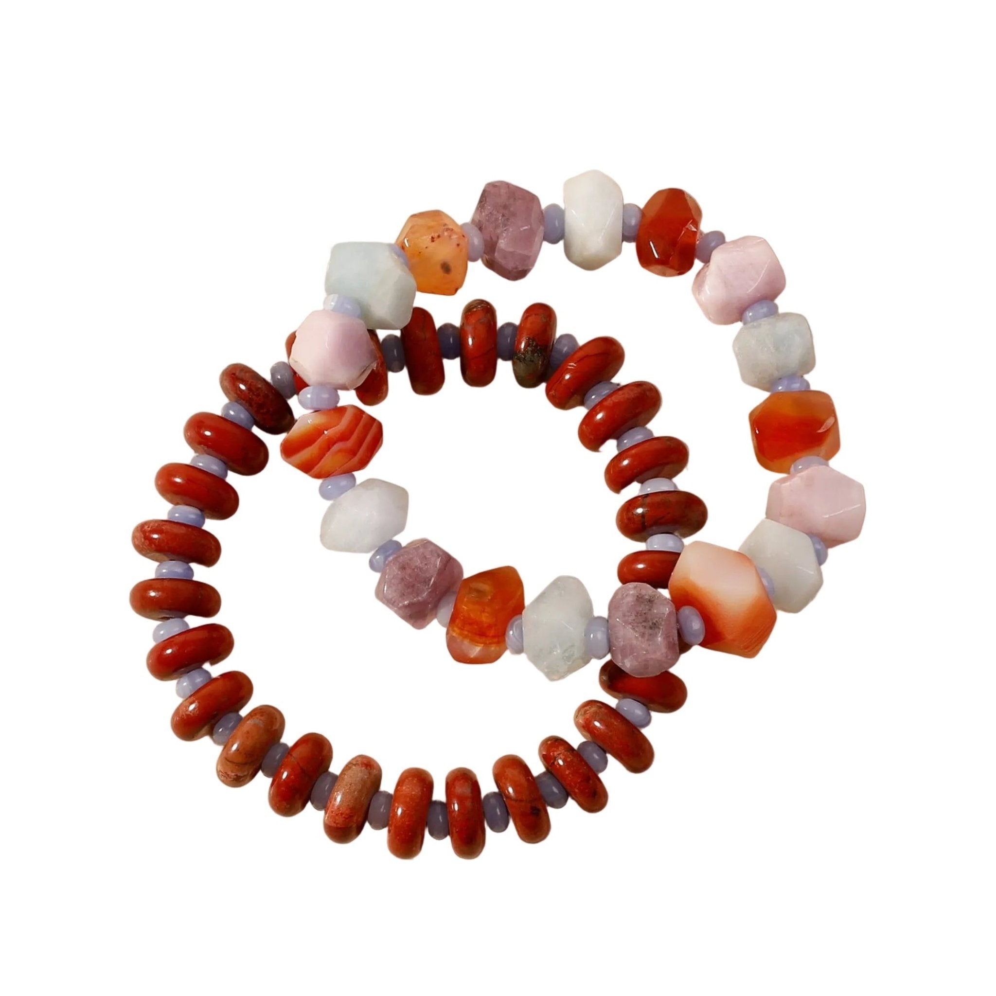 Gemstone Stretch Bracelet Set - Hannah B by Hannah Bender