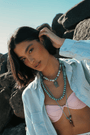 Green Fish Gemstone Necklace - Hannah B by Hannah Bender