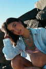 Green Fish Gemstone Necklace - Hannah B by Hannah Bender