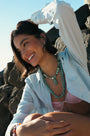 Green Fish Gemstone Necklace - Hannah B by Hannah Bender