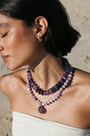 Lilac Shell Gemstone Necklace - Hannah B by Hannah Bender