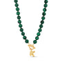 Malachite Initial Necklace - Hannah B by Hannah Bender