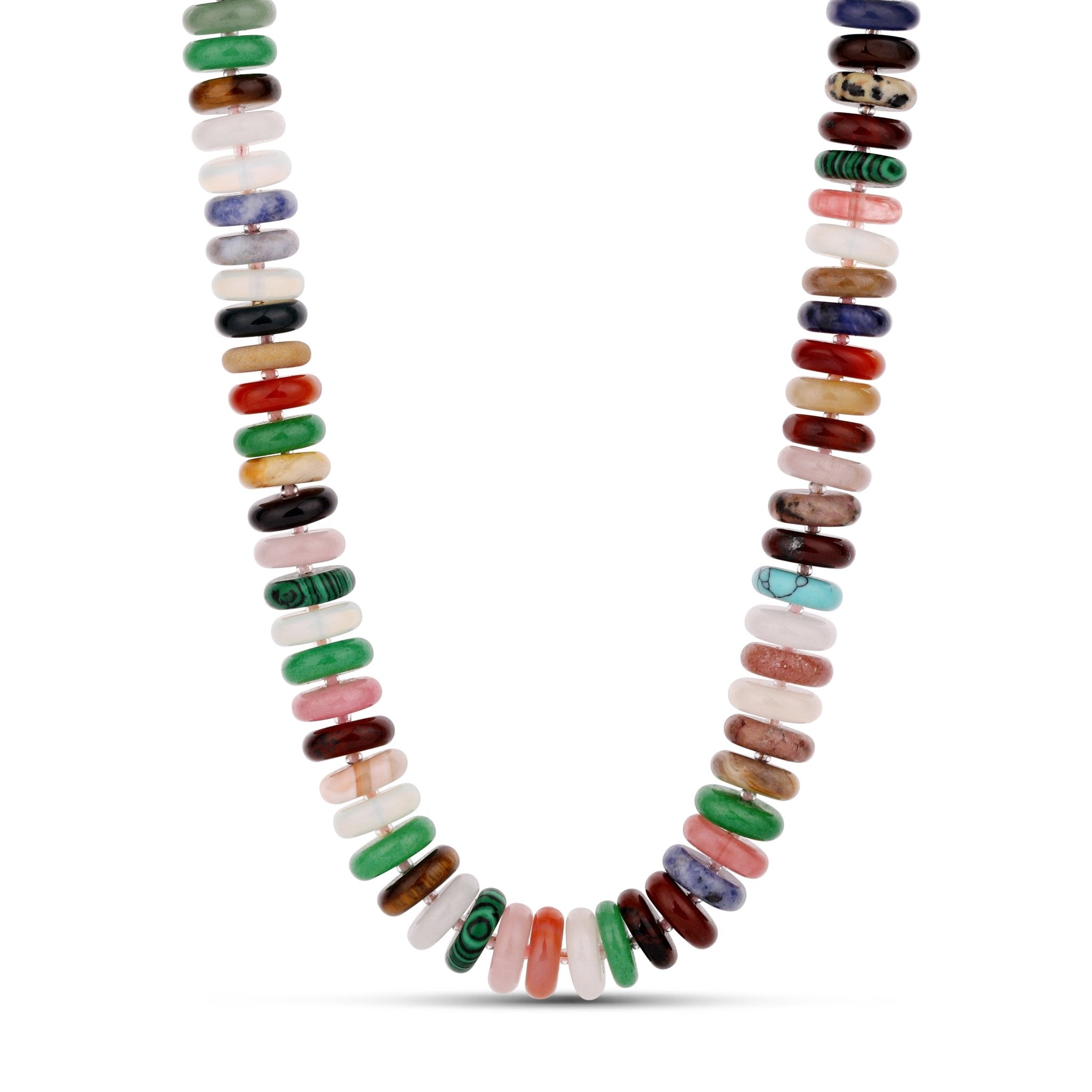Multi-Color Gemstone Necklace - Hannah B by Hannah Bender
