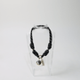 POP UPS X HANNAH B BOAT ROPE BLACK NECKLACE WITH HAPPY YIN-YANG - Hannah B by Hannah Bender