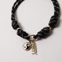 POP UPS X HANNAH B BOAT ROPE BLACK NECKLACE WITH HAPPY YIN-YANG - Hannah B by Hannah Bender