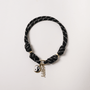 POP UPS X HANNAH B BOAT ROPE BLACK NECKLACE WITH HAPPY YIN-YANG - Hannah B by Hannah Bender