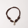 POP UPS X HANNAH B BOAT ROPE ESPRESSO NECKLACE WITH PAVE INITIAL - Hannah B by Hannah Bender