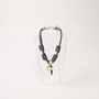 POP UPS X HANNAH B BOAT ROPE GREY NECKLACE WITH 11:11 & BLACK CHILI - Hannah B by Hannah Bender