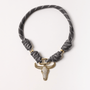 POP UPS X HANNAH B BOAT ROPE GREY NECKLACE WITH HORNS - Hannah B by Hannah Bender