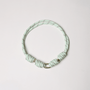 POP UPS X HANNAH B BOAT ROPE MINTY GREEN NECKLACE WITH PAVE INITIAL - Hannah B by Hannah Bender
