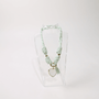 POP UPS X HANNAH B BOAT ROPE MINTY GREEN NECKLACE WITH WHITE HEART & GREEN FISH - Hannah B by Hannah Bender