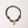 POP UPS X HANNAH B BOAT ROPE MOCHA NECKLACE WITH PAVE INITIAL - Hannah B by Hannah Bender