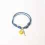 POP UPS X HANNAH B BOAT ROPE STORMY BLUE NECKLACE WITH YELLOW SARDINE & YELLOW EVIL EYE - Hannah B by Hannah Bender