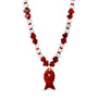 Red Jasper Fish Gemstone Necklace - Hannah B by Hannah Bender