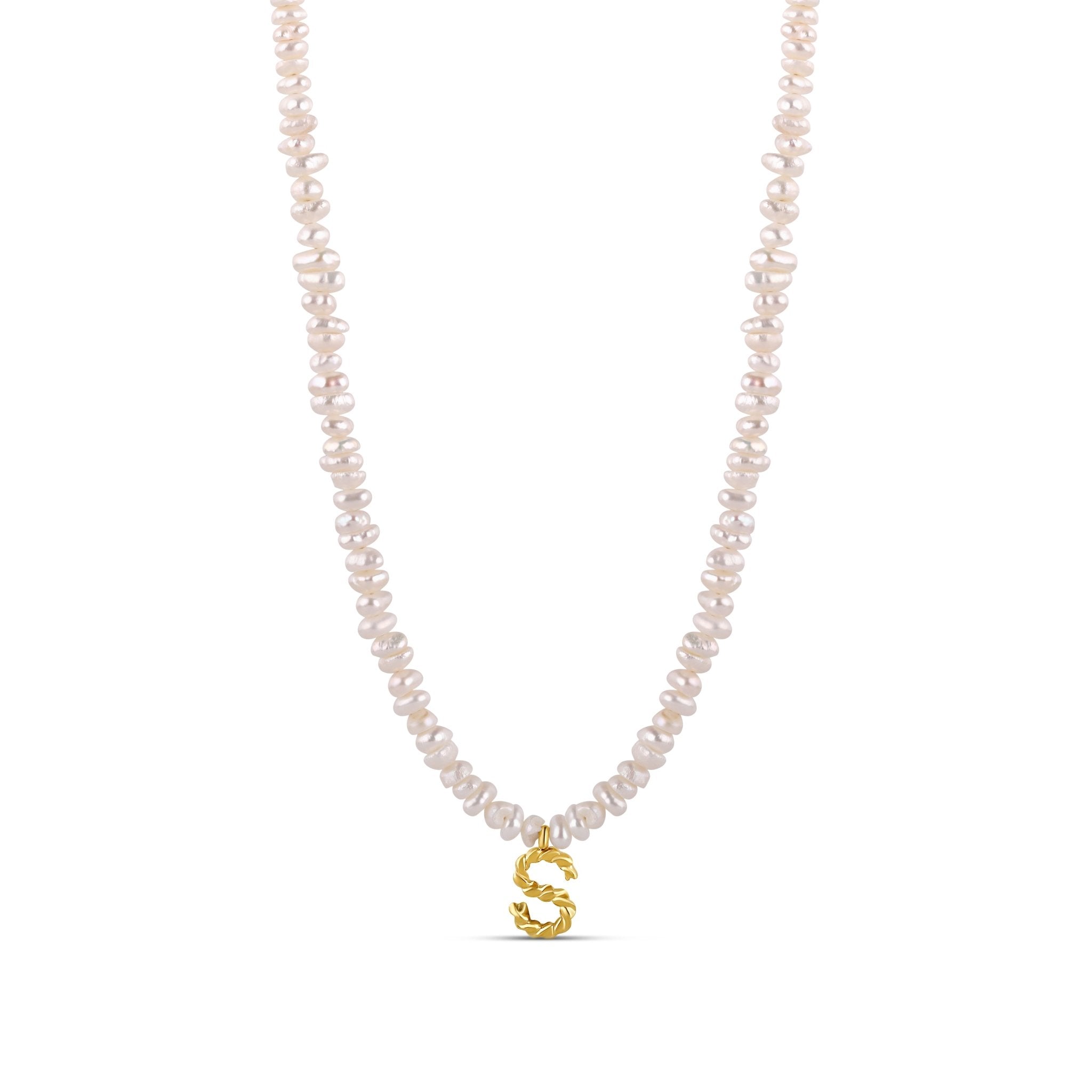 The Initial Pearl Necklace - Hannah B by Hannah Bender