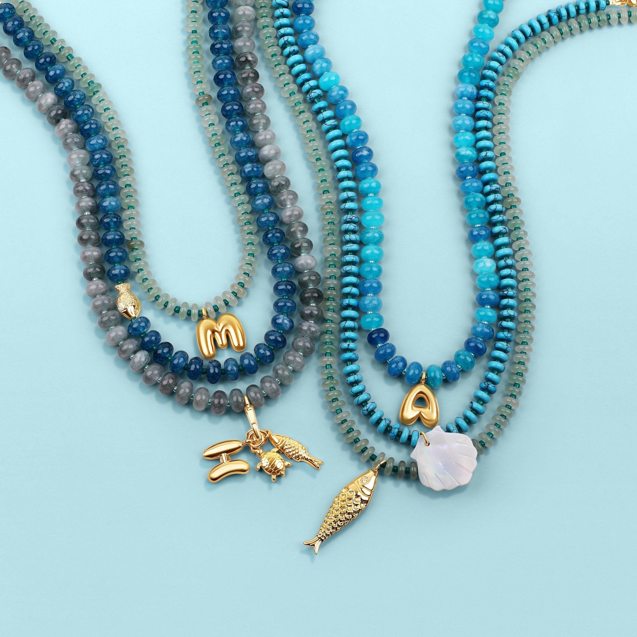 The Long Luxe Fish Pendant Necklace - Hannah B by Hannah Bender