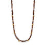 Tiger Eye Bead Necklace with Faceted Gem Accents - Hannah B by Hannah Bender