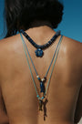 Turquoise Long Fish Charm Necklace - Hannah B by Hannah Bender