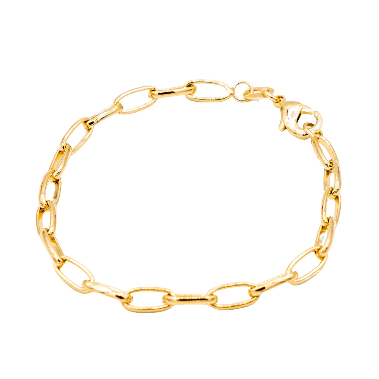The 18k Gold Filled Round Chain Link Bracelet