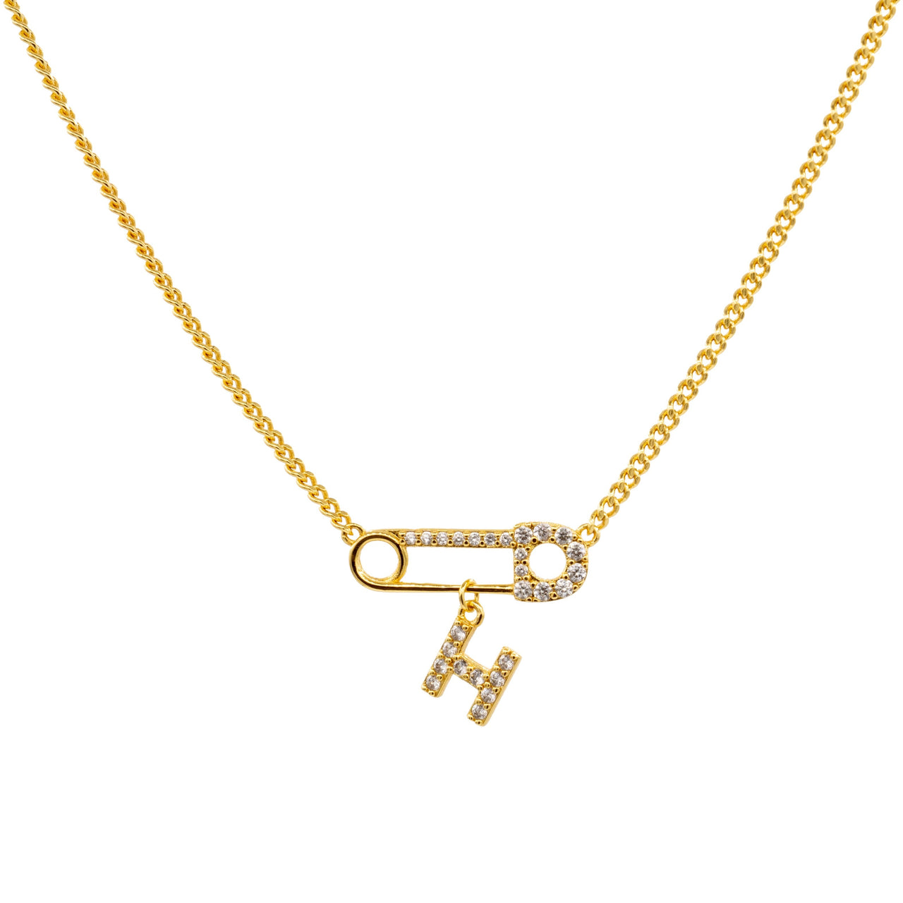 The Gold Filled Personalized Pin Necklace